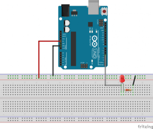 Sketch virtual arduino e led